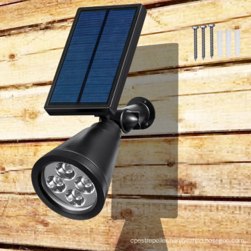 Waterproof 4 LED 200 Lumens Solar Wall Lights in-Ground Lights Solar Outdoor Lighting Security Night Lights